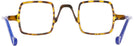 Square Blue/tortoise Hip To Be Square Single Vision Full Frame View #4