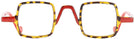Square Red/tortoise Hip To Be Square Single Vision Full Frame View #2