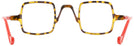 Square Red/tortoise Hip To Be Square Single Vision Full Frame View #4