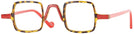 Square Red/tortoise Hip To Be Square Single Vision Full Frame View #1