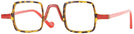 Square Red/tortoise Hip To Be Square Single Vision Full Frame View #1