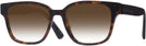 Square Havana Prada A09V w/ Gradient Progressive Reading Sunglasses View #1
