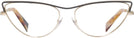 Cat Eye Matte Black Light Gold Alain Mikli A02038 Progressive No-Lines View #2