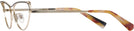 Cat Eye Matte Black Light Gold Alain Mikli A02038 Single Vision Full Frame View #3