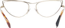 Cat Eye Matte Black Light Gold Alain Mikli A02038 Single Vision Full Frame View #4