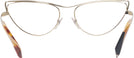 Cat Eye Matte Black Light Gold Alain Mikli A02038 Progressive No-Lines View #4
