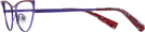 Cat Eye VIOLET/BLUE PURPLE FISHNET Alain Mikli A02038 Single Vision Full Frame View #3