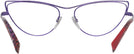 Cat Eye VIOLET/BLUE PURPLE FISHNET Alain Mikli A02038 Progressive No-Lines View #4