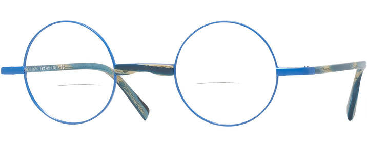 Round Matte Klein Blue/Metallic Blue Alain Mikli A02041 Bifocal View #1