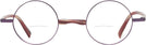 Round Matte Bordeaux/Metallic Ruby Alain Mikli A02041 Bifocal View #2