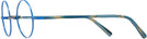 Round Matte Klein Blue/Metallic Blue Alain Mikli A02041 Single Vision Full Frame View #3