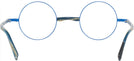 Round Matte Klein Blue/Metallic Blue Alain Mikli A02041 Single Vision Full Frame View #4