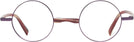 Round Matte Bordeaux/Metallic Ruby Alain Mikli A02041 Progressive No-Lines View #2