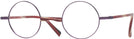 Round Matte Bordeaux/Metallic Ruby Alain Mikli A02041 Single Vision Full Frame View #1