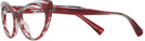 Cat Eye Black/crystal/black Red Alain Mikli A03087 Progressive No-Lines View #3