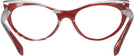 Cat Eye Black/crystal/black Red Alain Mikli A03087 Progressive No-Lines View #4