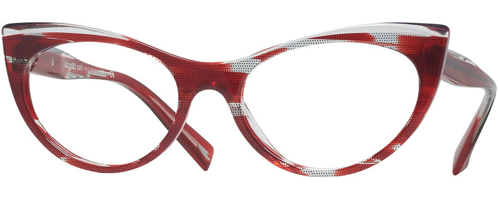 Cat Eye Black/crystal/black Red Alain Mikli A03087 Progressive No-Lines View #1