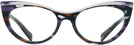 Cat Eye Purple/crystal/violet Mikli Alain Mikli A03087 Progressive No-Lines View #2