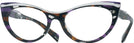 Cat Eye Purple/crystal/violet Mikli Alain Mikli A03087 Single Vision Full Frame View #1
