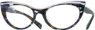 Cat Eye Purple/crystal/violet Mikli Alain Mikli A03087 Progressive No-Lines View #1