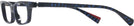 Rectangle Blue Memphis Alain Mikli A03096 Single Vision Half Frame View #3
