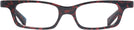 Rectangle Rouge Memphis Alain Mikli A03096 Single Vision Half Frame View #2