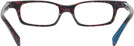 Rectangle Rouge Memphis Alain Mikli A03096 Single Vision Half Frame View #4