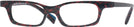 Rectangle Rouge Memphis Alain Mikli A03096 Single Vision Half Frame View #1
