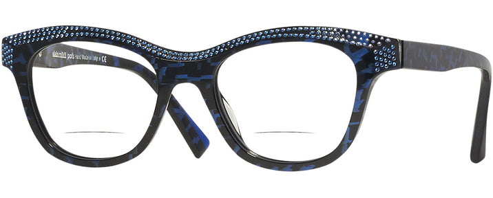 Square Blue Memphis Alain Mikli A03102B Bifocal View #1