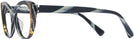 Cat Eye Metal Blue Horn Alain Mikli A03115B Progressive No-Lines View #3