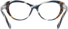 Cat Eye Metal Blue Horn Alain Mikli A03115B Single Vision Full Frame View #4