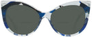 Cat Eye Crystal Waves Black Blue Alain Mikli A05032 Bifocal Reading Sunglasses View #2