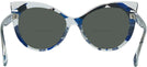 Cat Eye Crystal Waves Black Blue Alain Mikli A05032 Bifocal Reading Sunglasses View #4