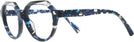 Round Blue Mosaique / Crystal / Noir Alain Mikli A05067 Bifocal View #3
