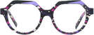 Round Violet Mosaique / Violet / Noir Alain Mikli A05067 Single Vision Full Frame View #2