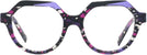 Round Violet Mosaique / Violet / Noir Alain Mikli A05067 Computer Style Progressive View #2