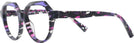 Round Violet Mosaique / Violet / Noir Alain Mikli A05067 Single Vision Full Frame View #3