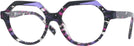 Round Violet Mosaique / Violet / Noir Alain Mikli A05067 Computer Style Progressive View #1