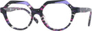 Round Violet Mosaique / Violet / Noir Alain Mikli A05067 Single Vision Full Frame View #1