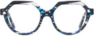 Round Blue Mosaique / Crystal / Noir Alain Mikli A05067 Computer Style Progressive View #2