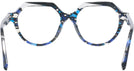 Round Blue Mosaique / Crystal / Noir Alain Mikli A05067 Single Vision Full Frame View #4