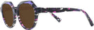 Round Violet Mosaique / Violet / Noir Alain Mikli A05067 Bifocal Reading Sunglasses View #3