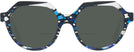 Round Blue Mosaique / Crystal / Noir Alain Mikli A05067 Bifocal Reading Sunglasses View #2
