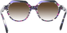 Round Violet Mosaique / Violet / Noir Alain Mikli A05067 w/ Gradient Progressive Reading Sunglasses View #4