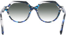 Round Blue Mosaique / Crystal / Noir Alain Mikli A05067 w/ Gradient Progressive Reading Sunglasses View #4