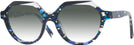 Round Blue Mosaique / Crystal / Noir Alain Mikli A05067 w/ Gradient Progressive Reading Sunglasses View #1