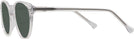 Oversized,Round Crystal Glory Days Bifocal Reading Sunglasses View #3