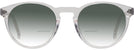 Oversized,Round Crystal Glory Days w/ Gradient Bifocal Reading Sunglasses View #2