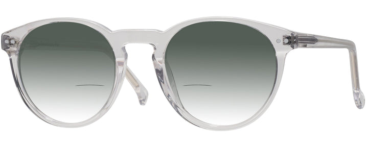 Oversized,Round Crystal Glory Days w/ Gradient Bifocal Reading Sunglasses View #1