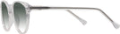Oversized,Round Crystal Glory Days w/ Gradient Progressive Reading Sunglasses View #3
